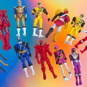 Lot of 12 Power Rangers toy figures lot bundle